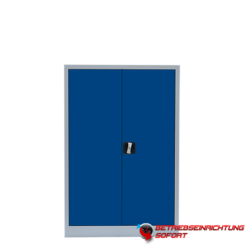 Stahl-Aktenschrank - Stahlschrank - 92 x 42 x 120 cm - blaue Türen - Lieferzeit ca. 2-3 Wochen !